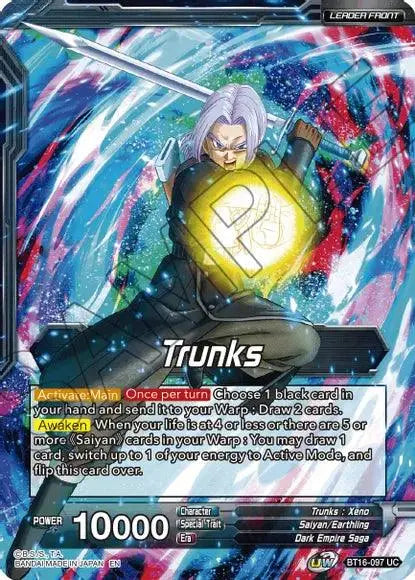 Trunks // SSG Trunks, Crimson Warrior (BT16-097) [Realm of the Gods] - Doe's Cards