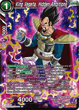 King Vegeta, Hidden Ambitions (BT13-020) [Supreme Rivalry] - Doe's Cards