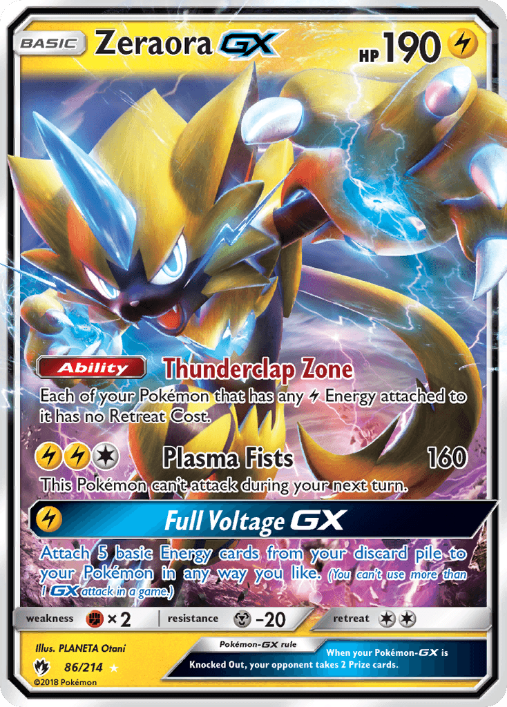 Zeraora GX (86/214) [Sun & Moon: Lost Thunder] - Doe's Cards