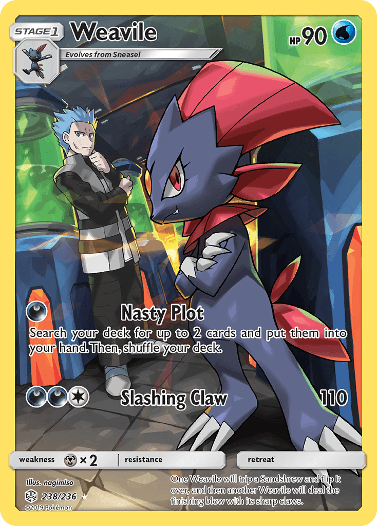 Weavile (238/236) [Sun & Moon: Cosmic Eclipse] - Doe's Cards