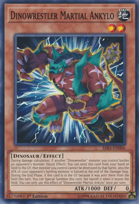 Dinowrestler Martial Ankylo [RIRA-EN006] Common - Doe's Cards