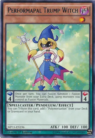 Performapal Trump Witch [MP15-EN196] Rare - Doe's Cards