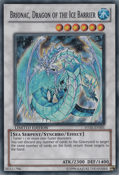 Brionac, Dragon of the Ice Barrier [H5SE-EN001] Super Rare - Doe's Cards