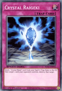 Crystal Raigeki [SGX1-ENF16] Common - Doe's Cards