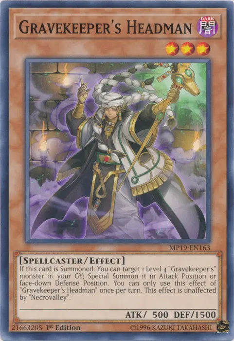 Gravekeeper's Headman [MP19-EN163] Common - Doe's Cards