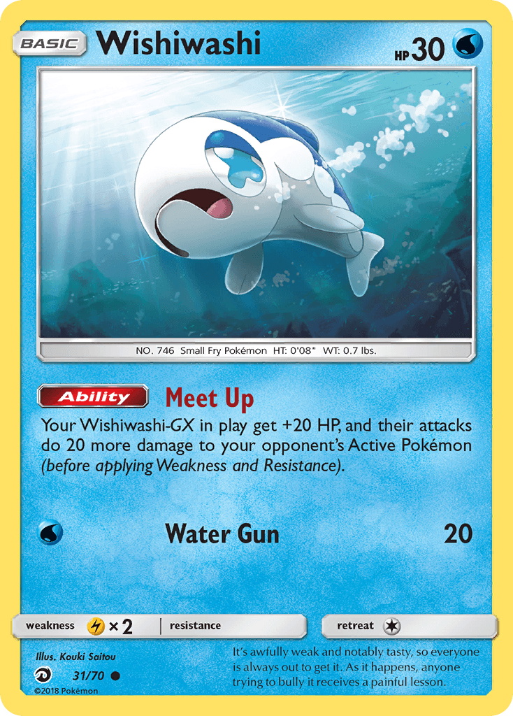 Wishiwashi (31/70) [Sun & Moon: Dragon Majesty] - Doe's Cards