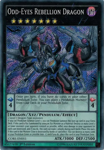 Odd-Eyes Rebellion Dragon [CORE-EN051] Secret Rare - Doe's Cards