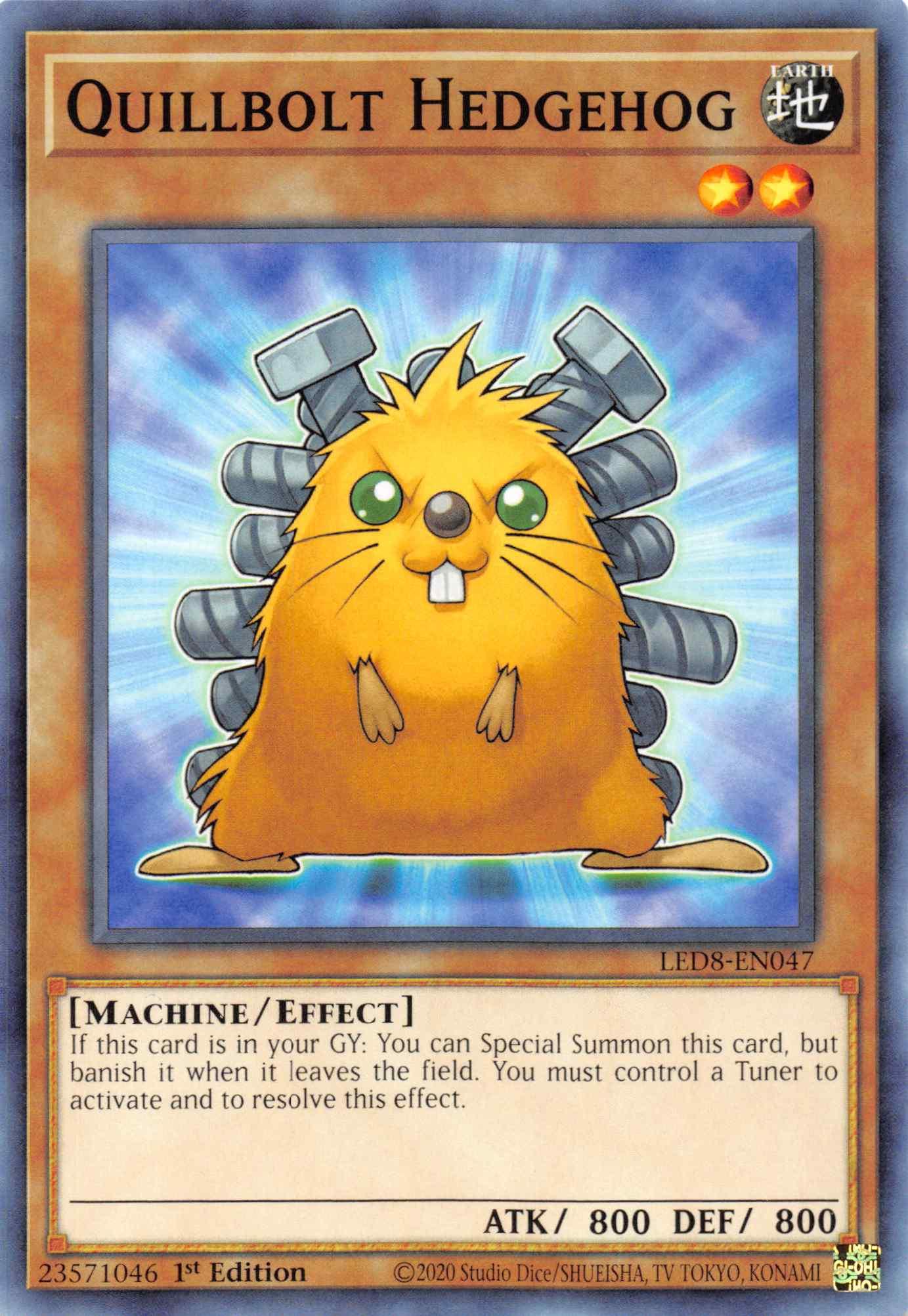 Quillbolt Hedgehog [LED8-EN047] Common - Doe's Cards