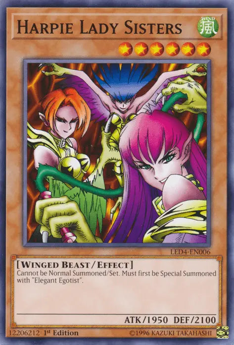 Harpie Lady Sisters [LED4-EN006] Common - Doe's Cards