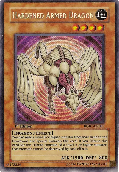 Hardened Armed Dragon [RGBT-EN083] Secret Rare - Doe's Cards