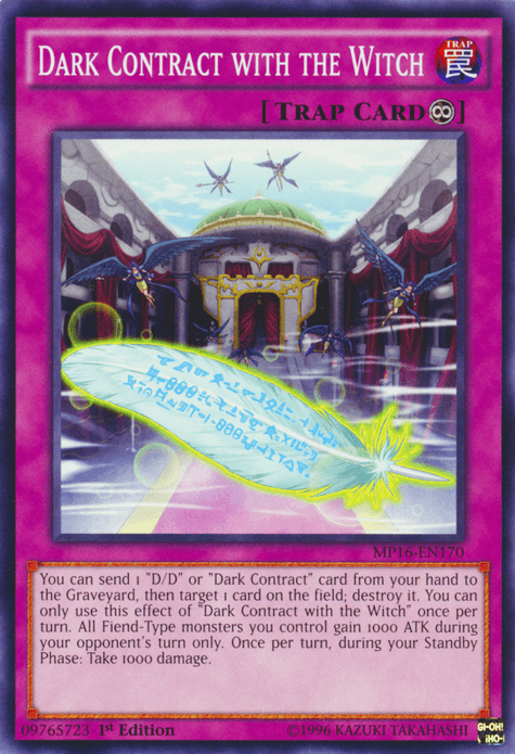 Dark Contract with the Witch [MP16-EN170] Common - Doe's Cards