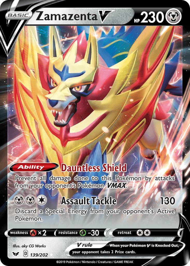 Zamazenta V (139/202) [Sword & Shield: Base Set] - Doe's Cards