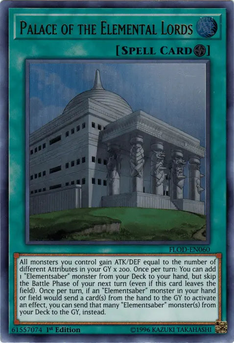 Palace of the Elemental Lords [FLOD-EN060] Ultra Rare - Doe's Cards