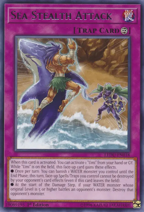 Sea Stealth Attack [LEDU-EN018] Rare - Doe's Cards