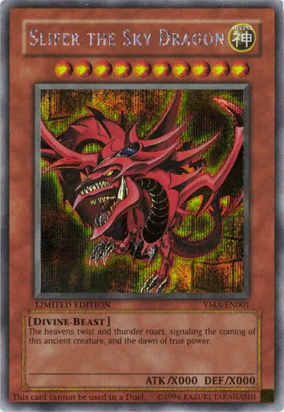 Slifer the Sky Dragon [YMA-EN001] Secret Rare - Doe's Cards