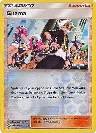 Guzma (115a/147) (Regional Championship Promo Staff) [Sun & Moon: Burning Shadows] - Doe's Cards