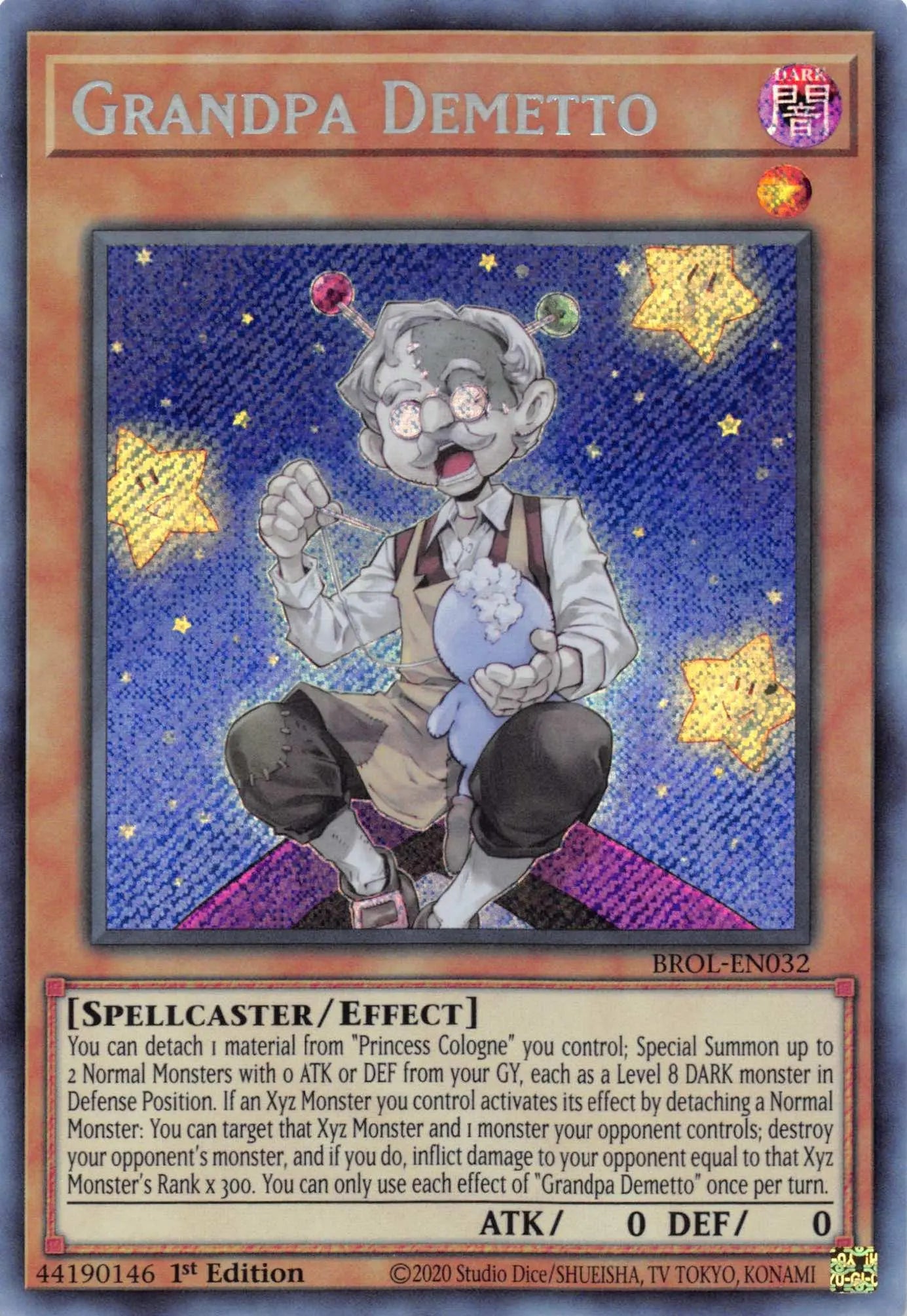 Grandpa Demetto [BROL-EN032] Secret Rare - Doe's Cards