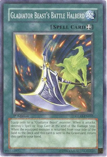 Gladiator Beast's Battle Halberd [GLAS-EN055] Common - Doe's Cards