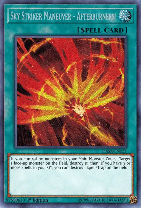 Sky Striker Maneuver - Afterburners! [DASA-EN031] Secret Rare - Doe's Cards