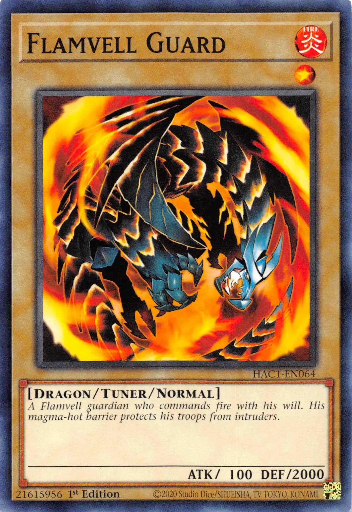 Flamvell Guard [HAC1-EN064] Common - Doe's Cards