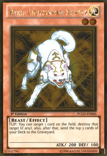 Ryko, Lightsworn Hunter [PGLD-EN086] Gold Rare - Doe's Cards