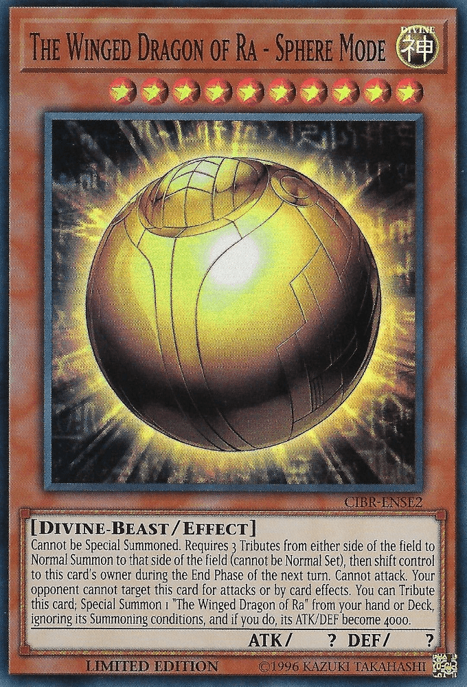 The Winged Dragon of Ra - Sphere Mode [CIBR-ENSE2] Super Rare - Doe's Cards