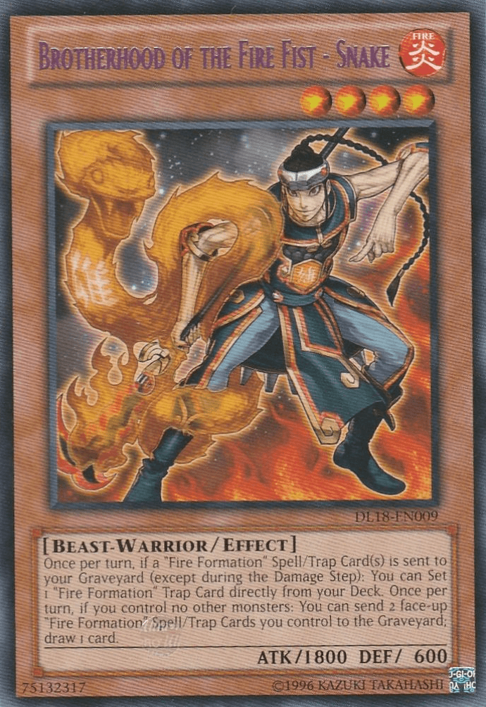 Brotherhood of the Fire Fist - Snake (Purple) [DL18-EN009] Rare - Doe's Cards