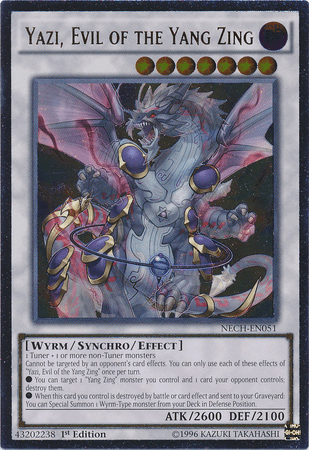 Yazi, Evil of the Yang Zing [NECH-EN051] Ultimate Rare - Doe's Cards