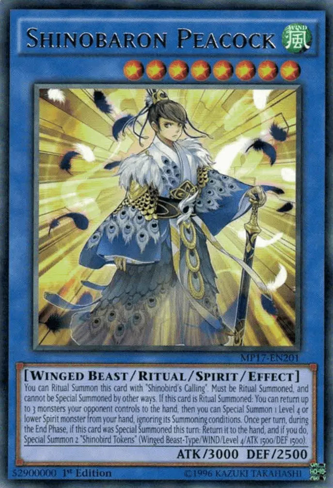 Shinobaron Peacock [MP17-EN201] Rare - Doe's Cards
