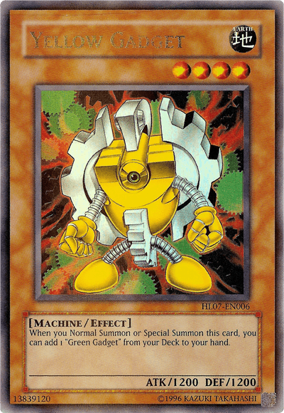 Yellow Gadget [HL07-EN006] Parallel Rare - Doe's Cards