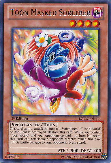 Toon Masked Sorcerer [LCYW-EN110] Rare - Doe's Cards