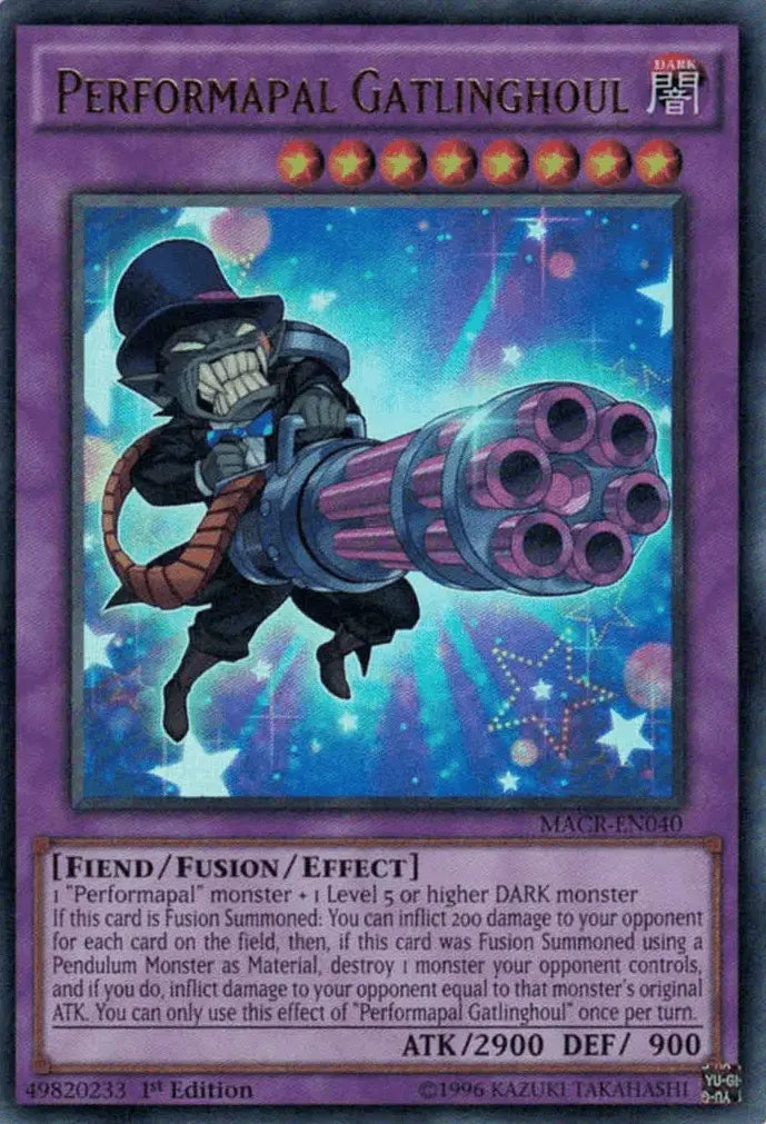 Performapal Gatlinghoul [MACR-EN040] Ultra Rare - Doe's Cards
