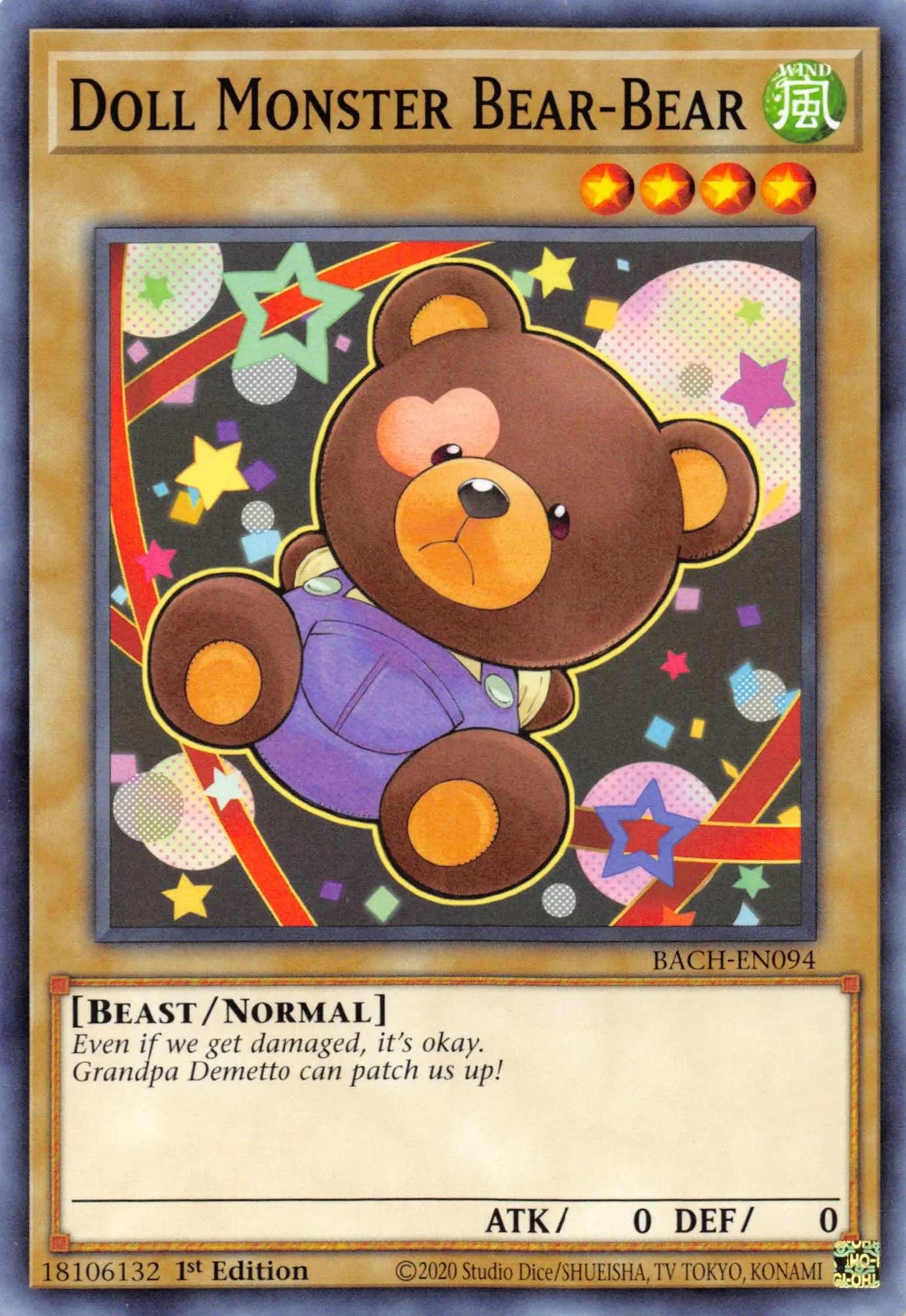 Doll Monster Bear-Bear [BACH-EN094] Common - Doe's Cards