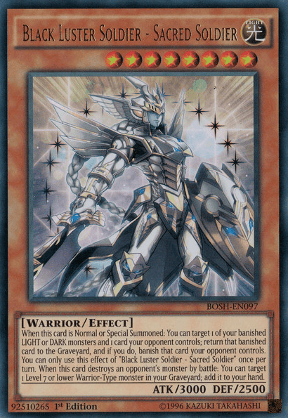 Black Luster Soldier - Sacred Soldier [BOSH-EN097] Ultra Rare - Doe's Cards