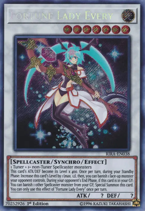 Fortune Lady Every [RIRA-EN038] Secret Rare - Doe's Cards