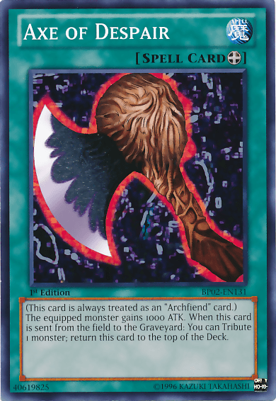 Axe of Despair [BP02-EN131] Mosaic Rare - Doe's Cards