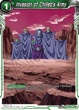 Invasion of Chilled's Army (Common) (BT13-083) [Supreme Rivalry] - Doe's Cards
