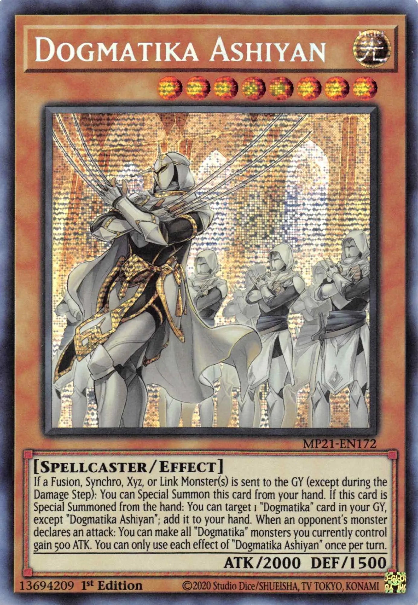 Dogmatika Ashiyan [MP21-EN172] Prismatic Secret Rare - Doe's Cards