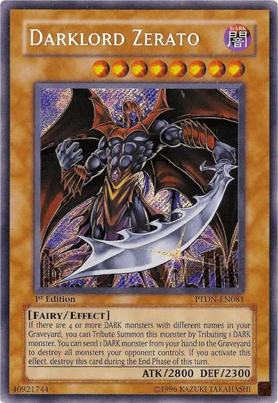 Darklord Zerato [PTDN-EN081] Secret Rare - Doe's Cards