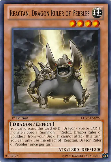 Reactan, Dragon Ruler of Pebbles [LTGY-EN095] Common - Doe's Cards