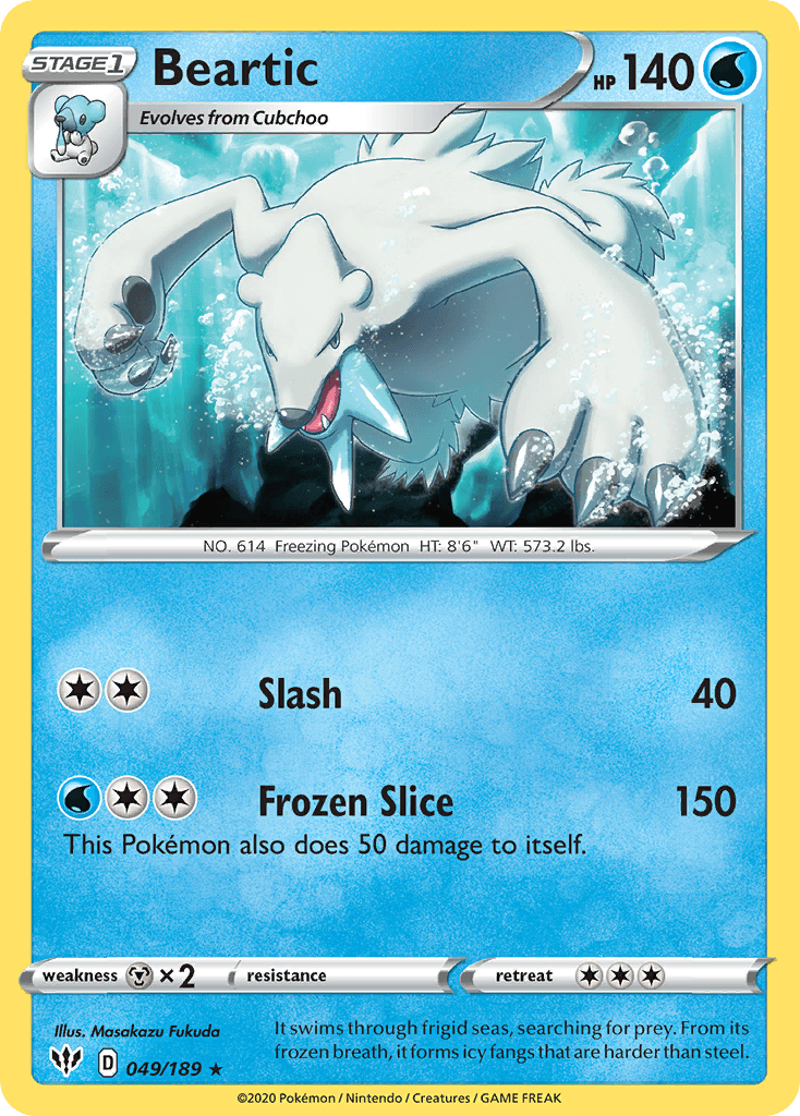 Beartic (049/189) [Sword & Shield: Darkness Ablaze] - Doe's Cards