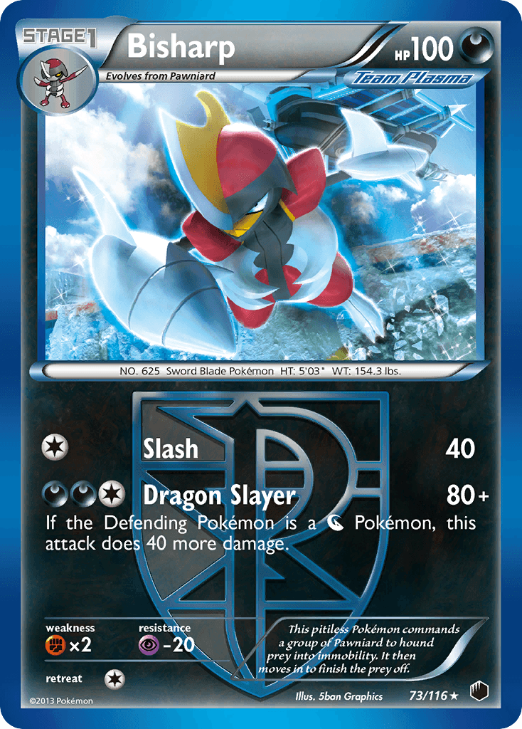 Bisharp (73/116) [Black & White: Plasma Freeze] - Doe's Cards