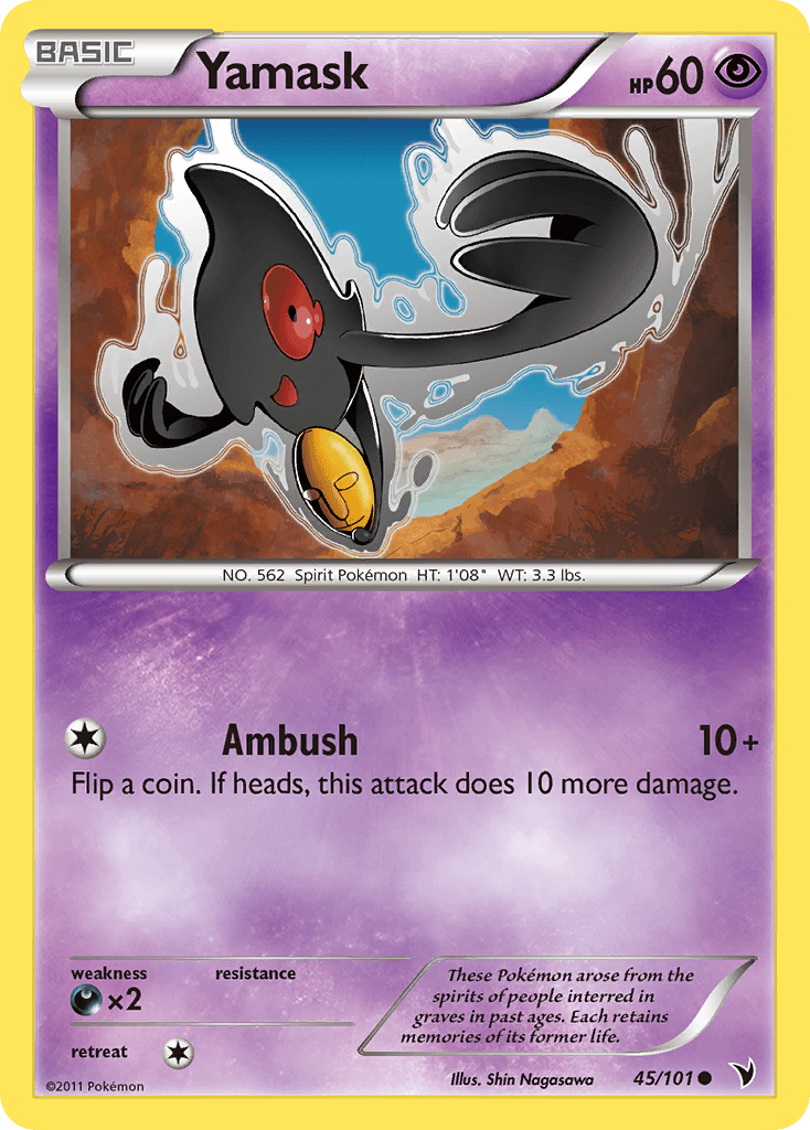 Yamask (45/101) [Black & White: Noble Victories] - Doe's Cards