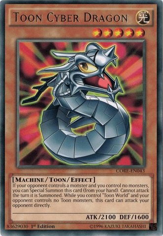 Toon Cyber Dragon [CORE-EN043] Rare - Doe's Cards