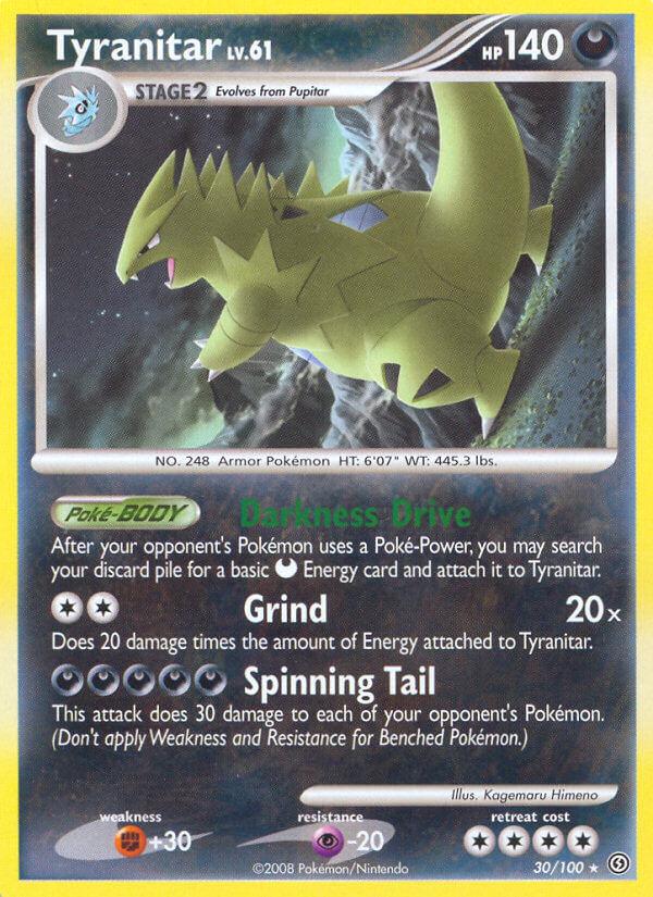 Tyranitar (30/100) (Theme Deck Exclusive) [Diamond & Pearl: Stormfront] - Doe's Cards