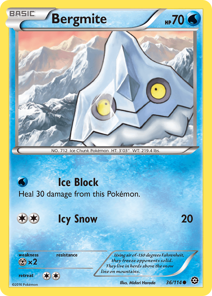 Bergmite (36/114) [XY: Steam Siege] - Doe's Cards
