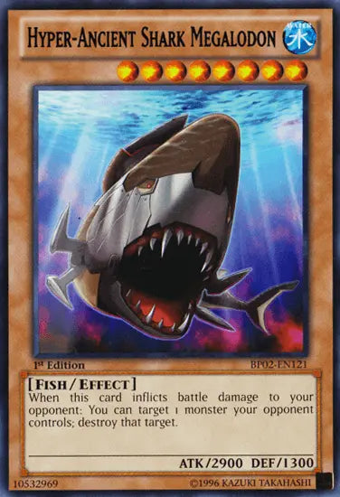 Hyper-Ancient Shark Megalodon [BP02-EN121] Rare - Doe's Cards