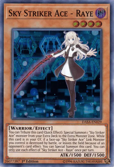 Sky Striker Ace - Raye [DASA-EN029] Super Rare - Doe's Cards