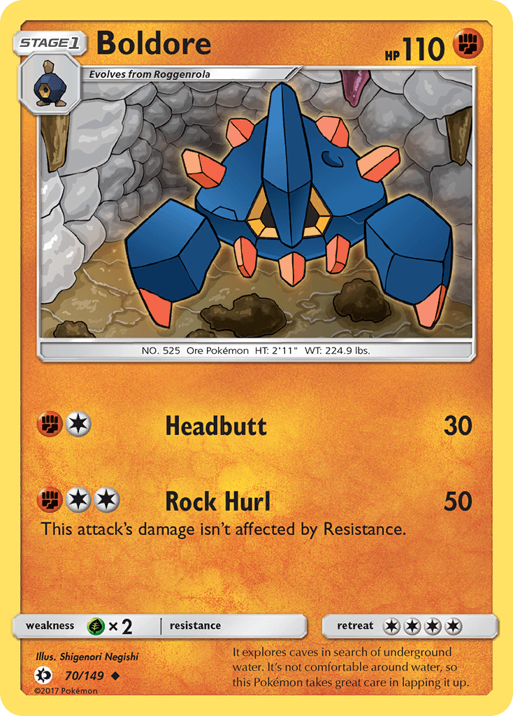 Boldore (70/149) [Sun & Moon: Base Set] - Doe's Cards