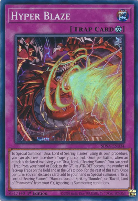 Hyper Blaze [SDSA-EN034] Super Rare - Doe's Cards